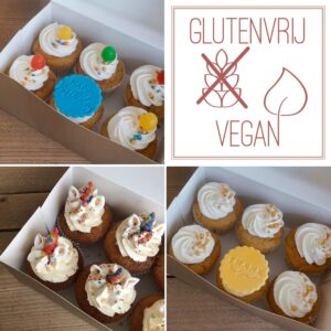 Vegan & glutenvrije thema cupcakes